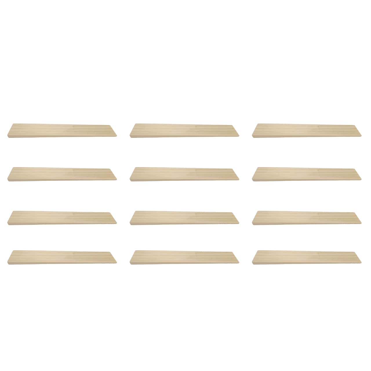Cales d’épaisseurs angulaires en bois de pin de 20,3 cm, 12 unités de Make Market